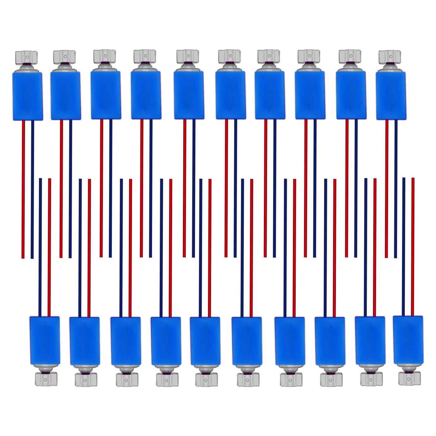 20 Motores de Vibración Micro Xnrtop 4x8mm 3500 RPM DC 2.5V