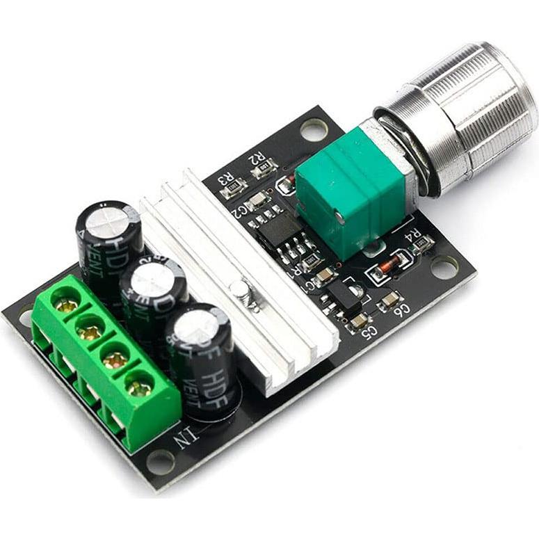 Controlador de Velocidad PWM DC 6-28V 3A 80W Acxico - 2 Pcs
