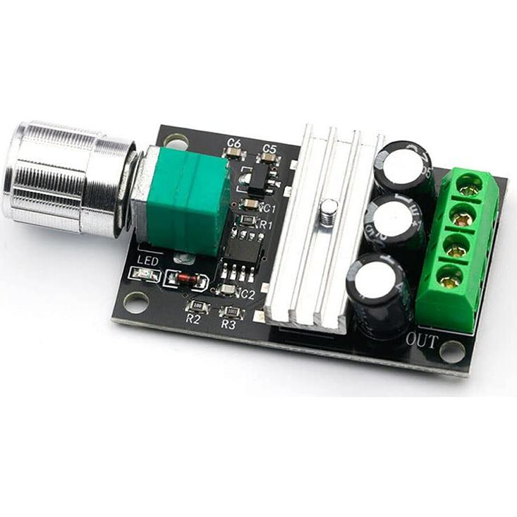 Controlador de Velocidad PWM DC 6-28V 3A 80W Acxico - 2 Pcs