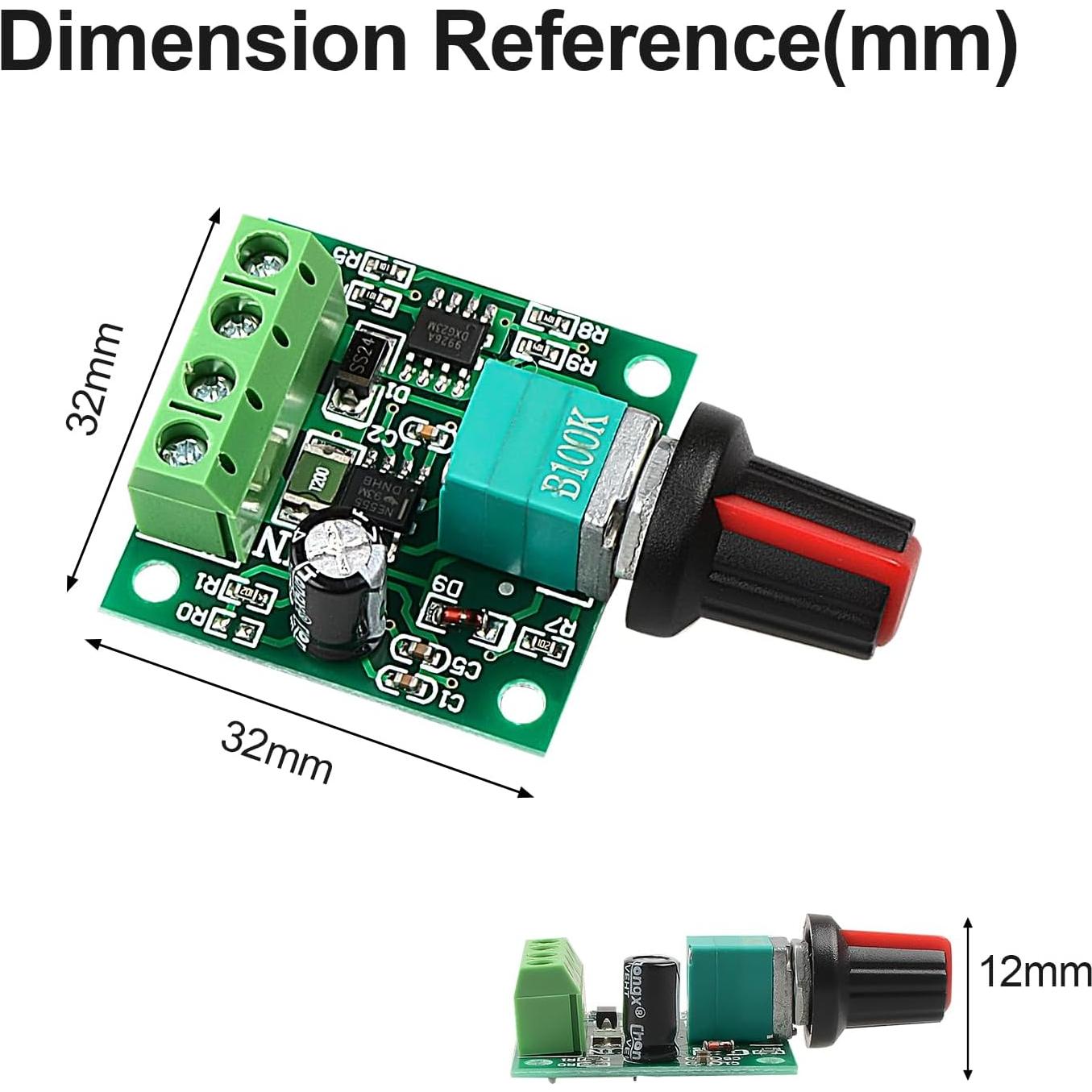 Controlador de Velocidad PWM Z.Hen 1.8V-12V 2A 30W - 2 Pcs