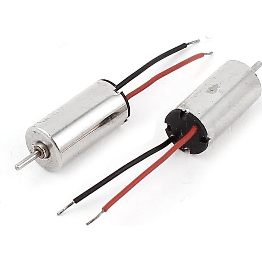 Motor sin núcleo uxcell 612 DC 1.5V-3.7V 40000RPM 6x12mm
