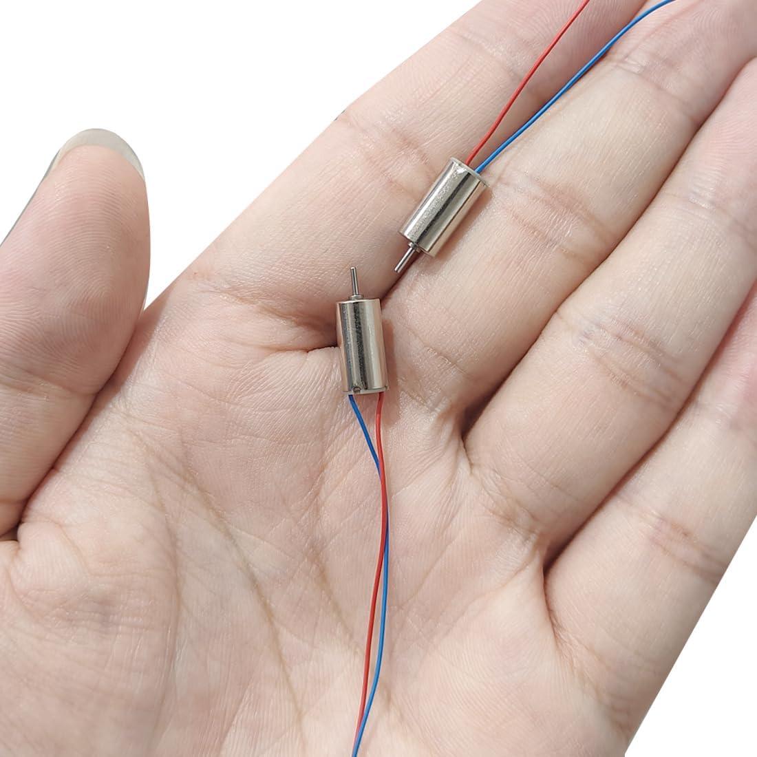 Motor sin núcleo uxcell 612 DC 1.5V-3.7V 40000RPM 6x12mm