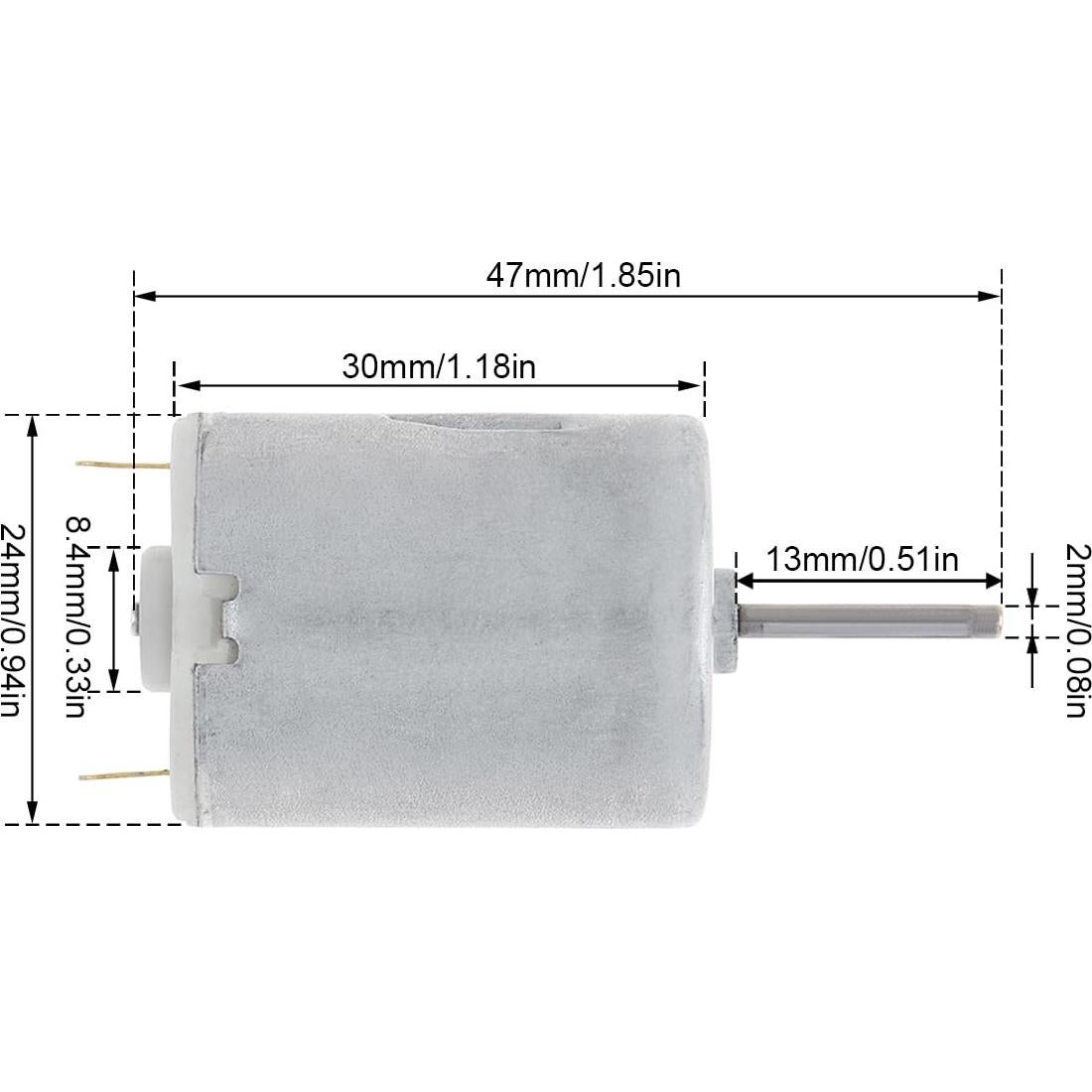 Motor DC R280 6-24V 19800RPM ChgImposs 2 Unidades