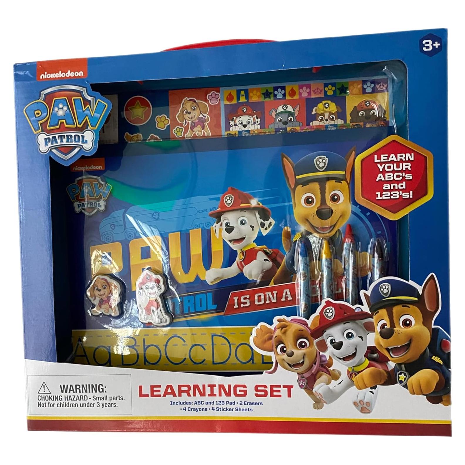 Conjunto de Aprendizaje Paw Patrol - Hojas de Trazado ABC