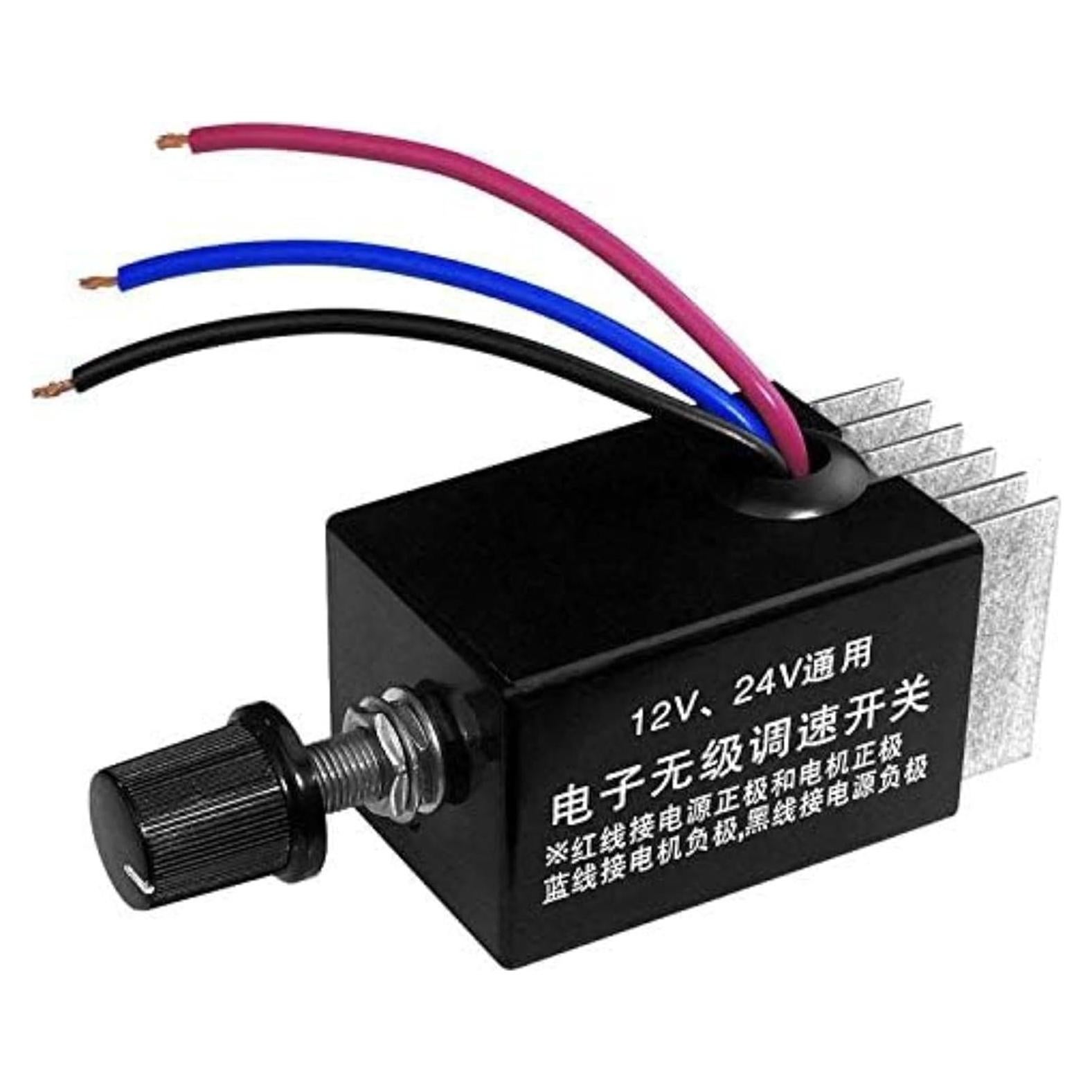 Controlador de Velocidad Motor DC 12V 24V 10A Dawwoti