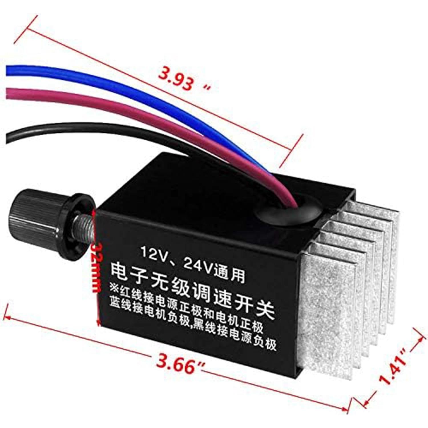 Controlador de Velocidad Motor DC 12V 24V 10A Dawwoti