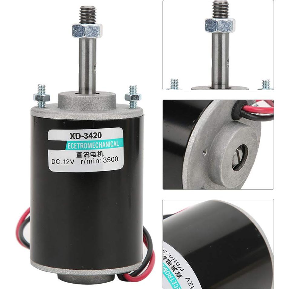 Motor DC de Imán Permanente 30W 12/24V 3500/6000RPM TOPINCN