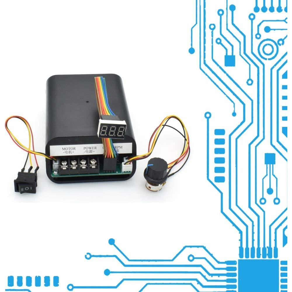 Controlador de Velocidad PWM DC 10-55V 60A Acxico con Pantalla LED