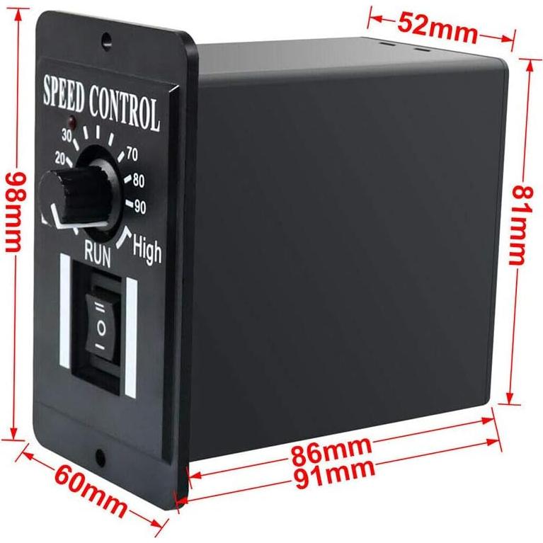 Controlador de Velocidad de Motor DC PWM Acxico 6A 12V-48V