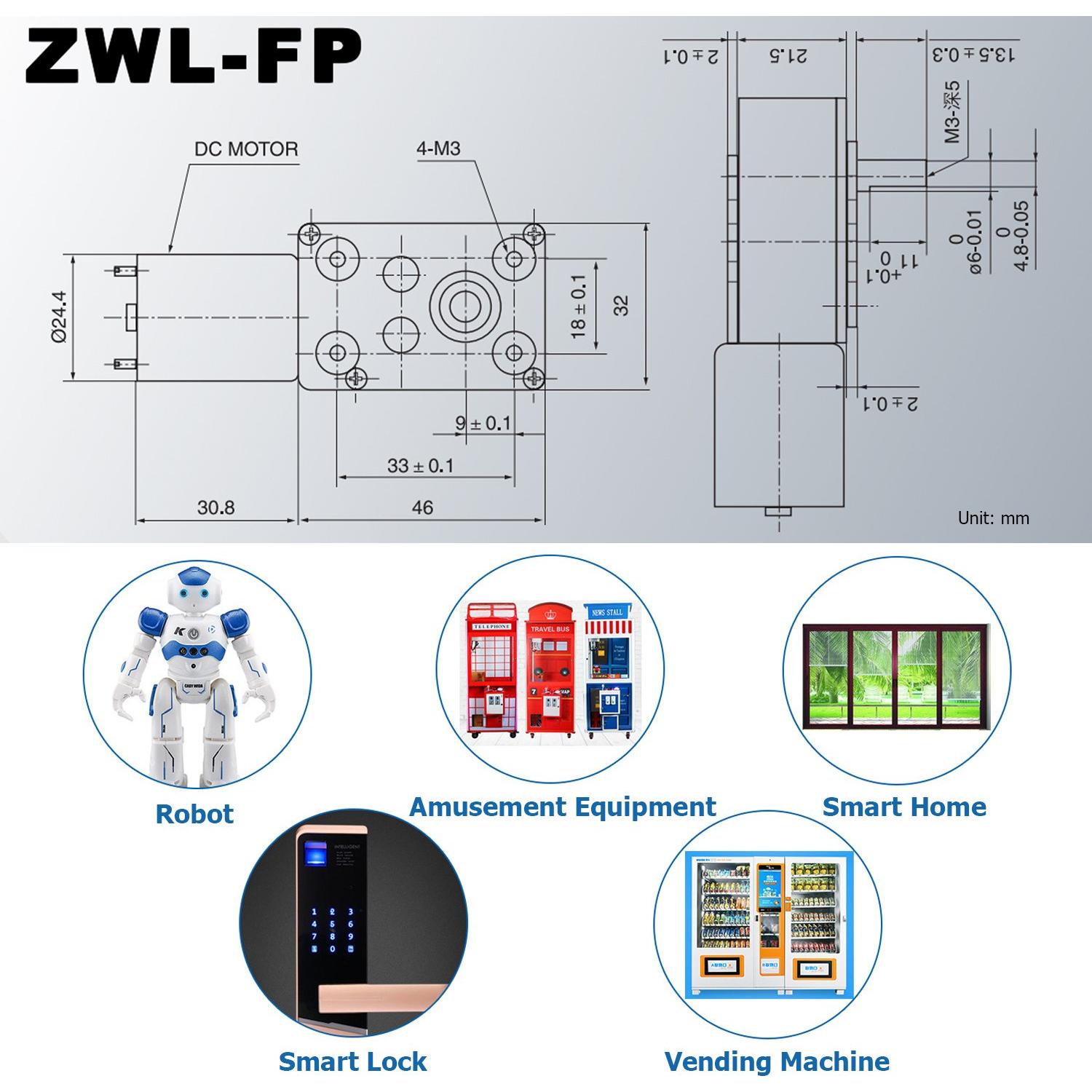 Motor de Engranaje DC 12V 25RPM Greartisan JSX330-370