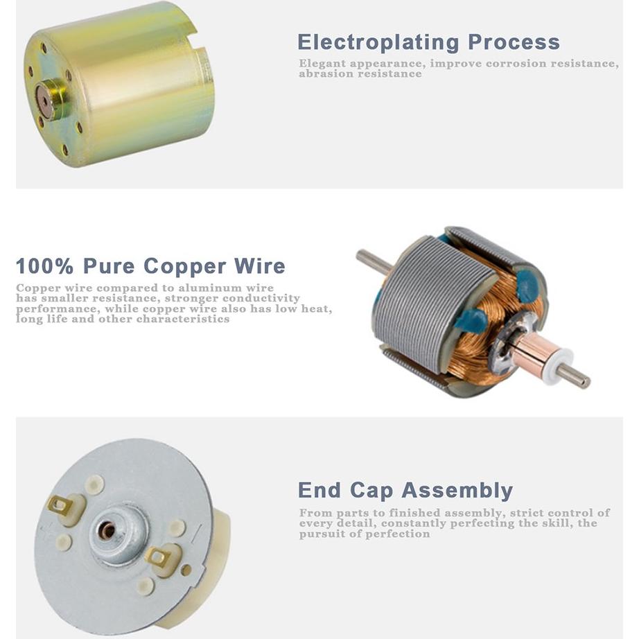 Motor de Engranaje DC 12V 25RPM Greartisan JSX330-370