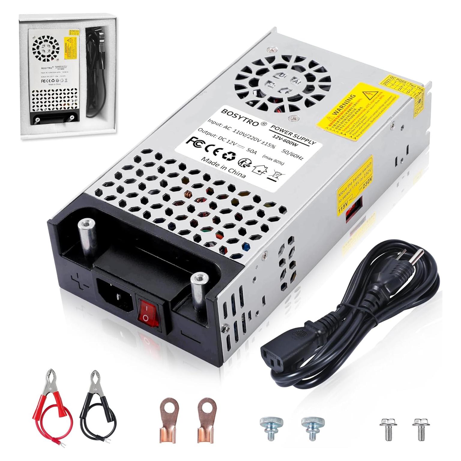 Convertidor AC a DC 12V 600W BOSYTRO - Fuente de Poder 50A