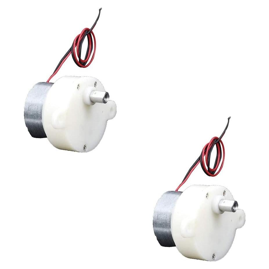 Motor de Engranaje Mini Caracol SaiDian 12V 300 RPM Silencioso