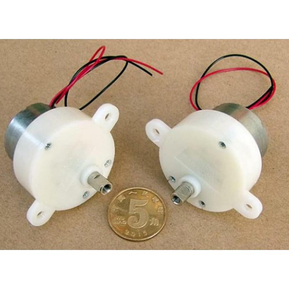 Motor de Engranaje Mini Caracol SaiDian 12V 300 RPM Silencioso