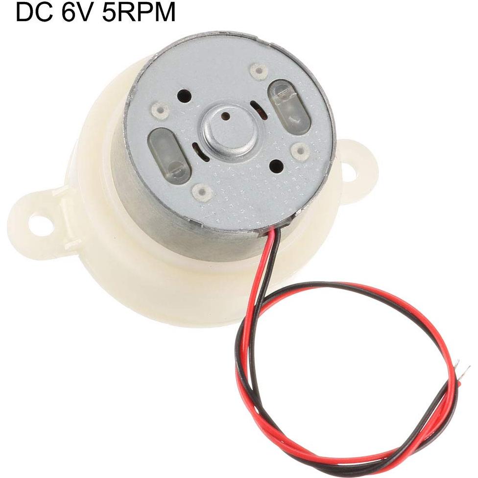 Motor de Reducción DC 6V 5RPM uxcell - Alto Par Cilíndrico