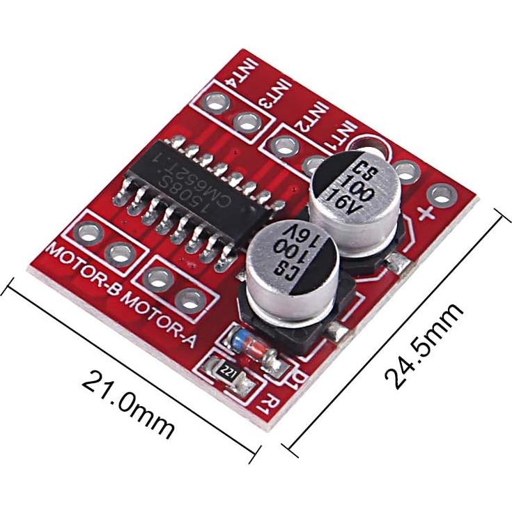 6 Módulos Controlador de Motor DC MELIFE Mini L298N 1.5A