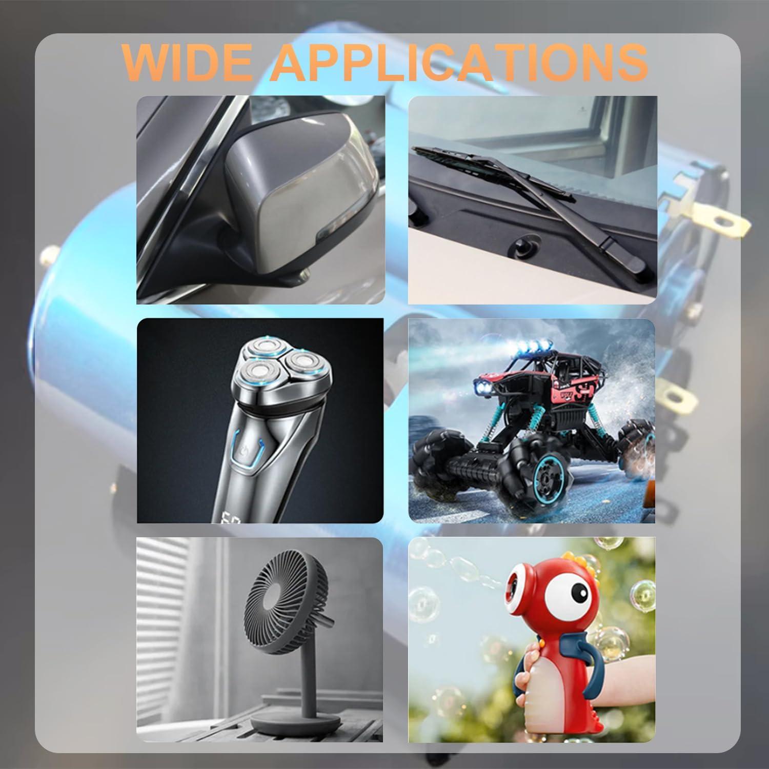 Motor de CC Fielect 24V 30000RPM Eje Redondo 2.5A Azul