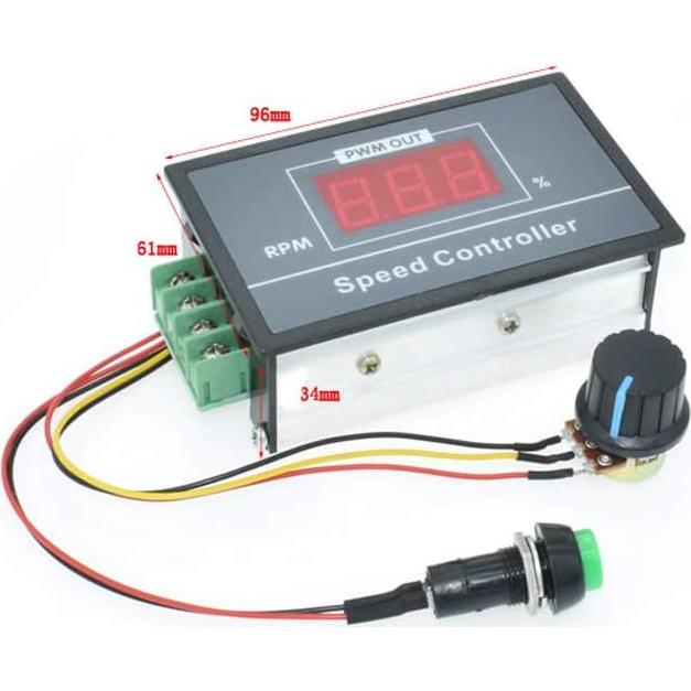 Controlador de Velocidad DC 6-60V 30A Tatoko con Pantalla Digital