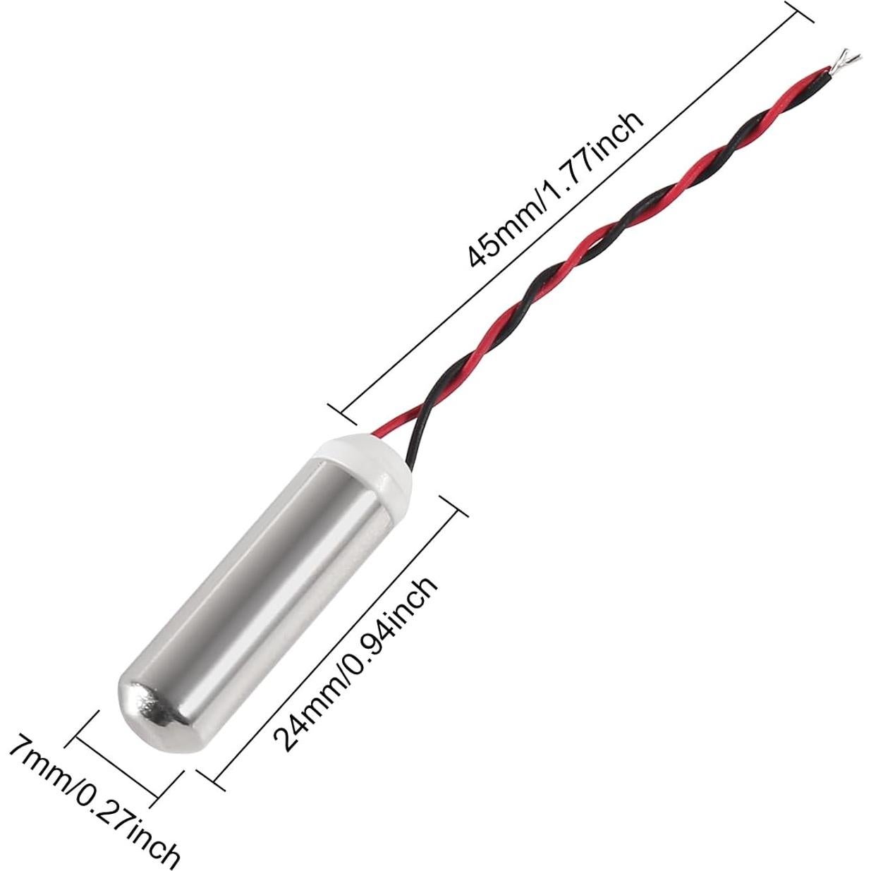 10 Motores de Vibración Sin Núcleo DC MELIFE 7x25mm Impermeables