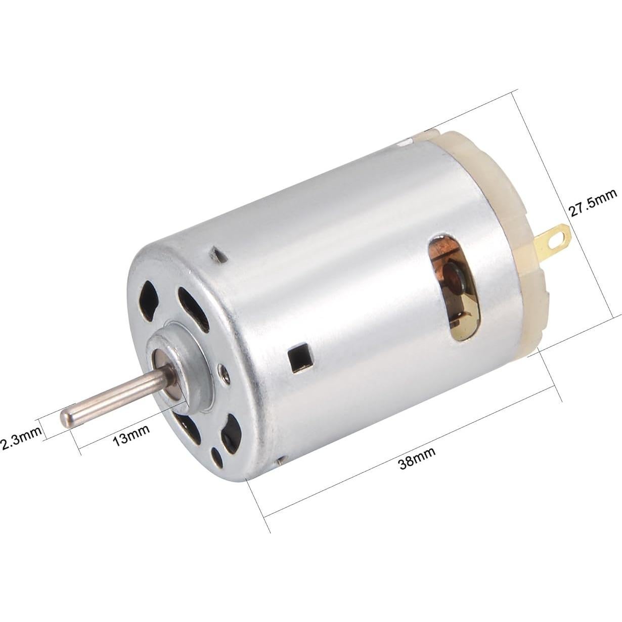 Motor Eléctrico Mini DC 12V uxcell 10000RPM 2.3mm Eje