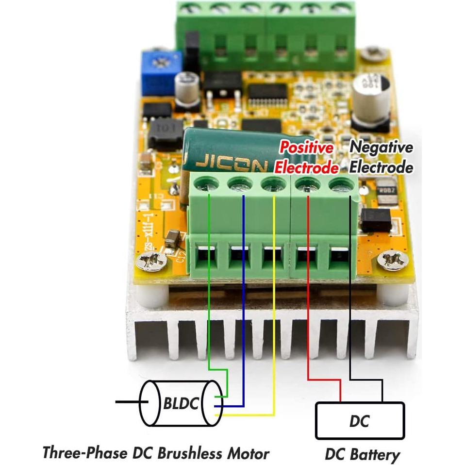 Controlador de Velocidad PWM HiLetgo 380W 6.5-50V Sin Escobillas