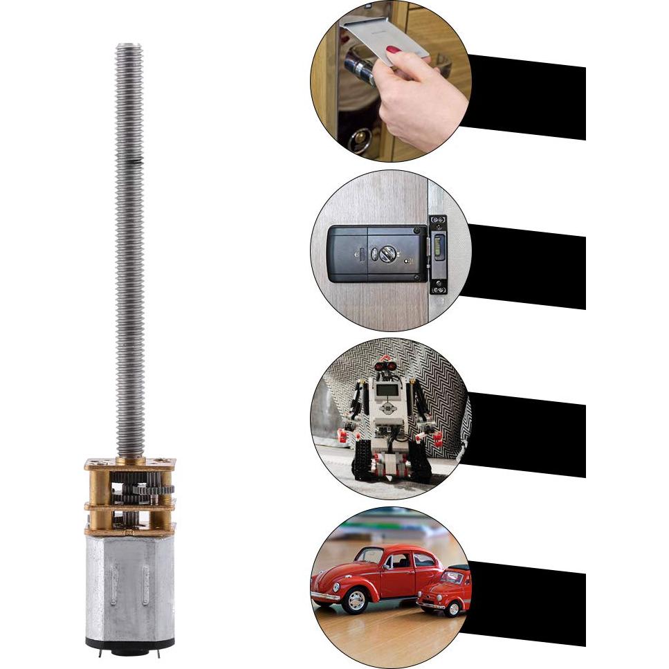 Motor Eléctrico Reversible DC 12V Hilitand N20 400RPM Eje 16mm