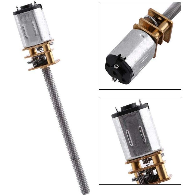 Motor Eléctrico Reversible DC 12V Hilitand N20 400RPM Eje 16mm