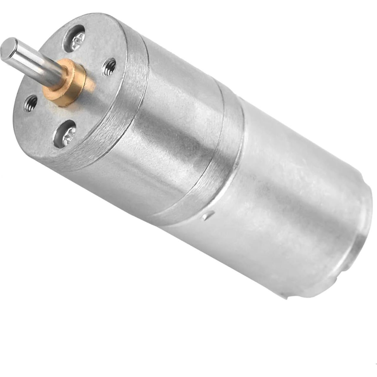 Motor de Engranaje Metálico Fafeicy 25mm 12V 300RPM para Cerraduras