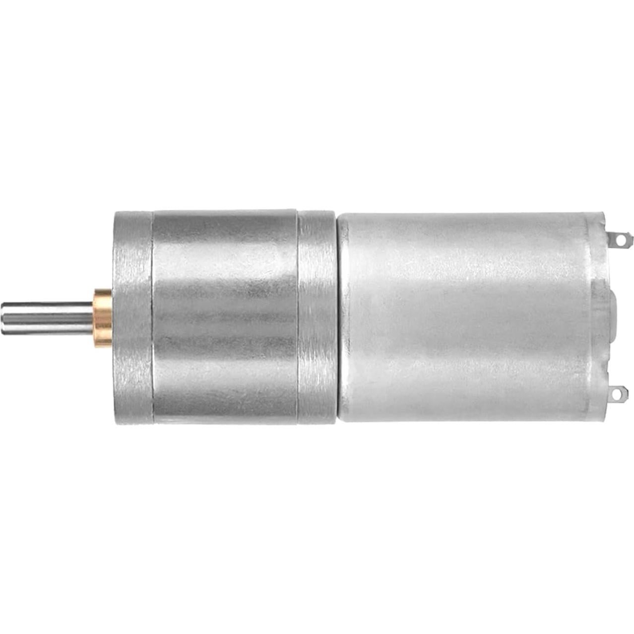 Motor de Engranaje Metálico Fafeicy 25mm 12V 300RPM para Cerraduras