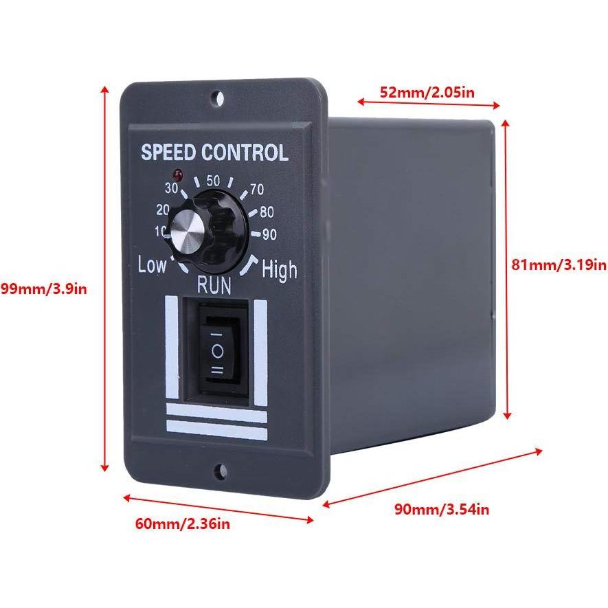 Controlador de Velocidades Motor CC Taidda 12-60V 40A PWM