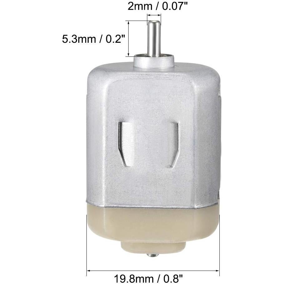 Motor DC 9V uxcell 11500-12000RPM Alta Velocidad para RC