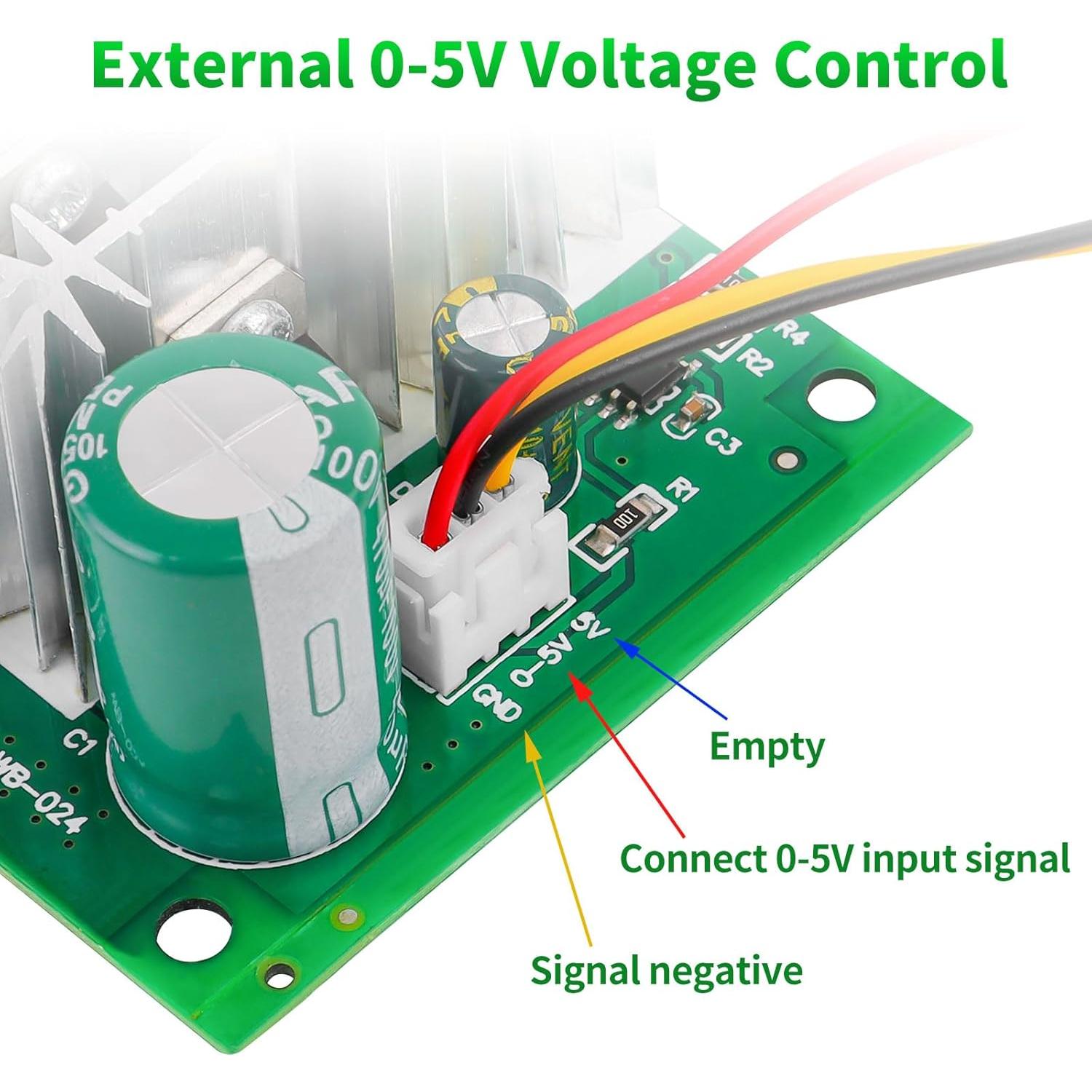 Controlador de Velocidad de Motor DC PWM YELUFT 6-90V 15A