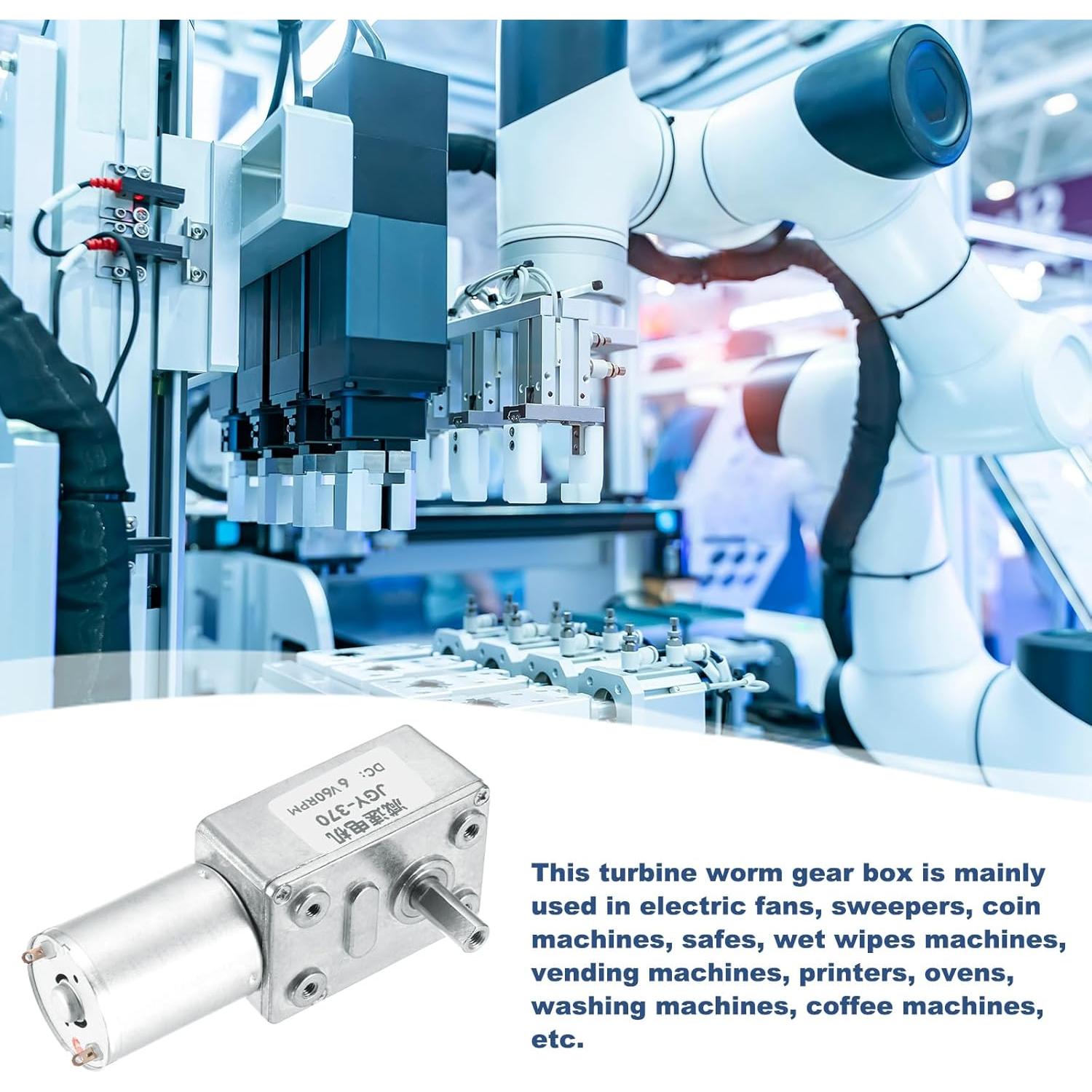 Motor Eléctrico Reversible MECCANIXITY 6V 60 RPM Engranaje