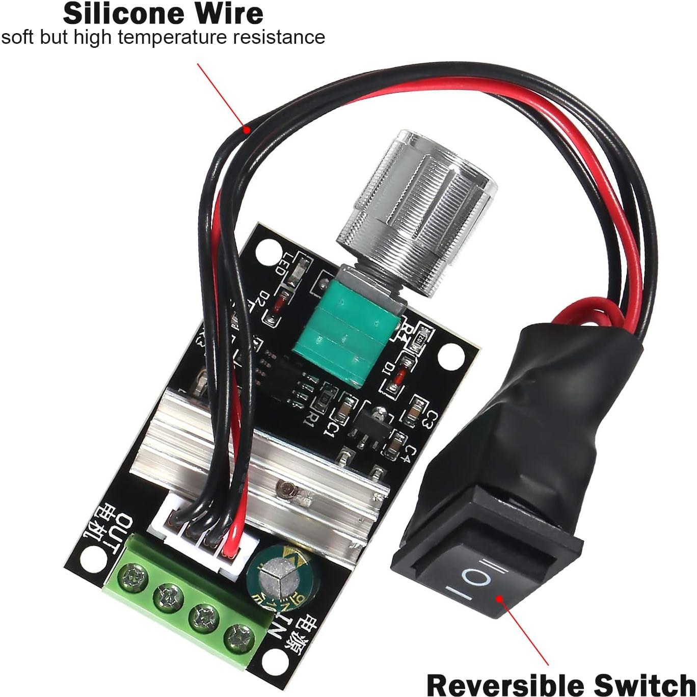 Controlador de Velocidad de Motor de CC PWM 6pcs 6-28V 3A 80W