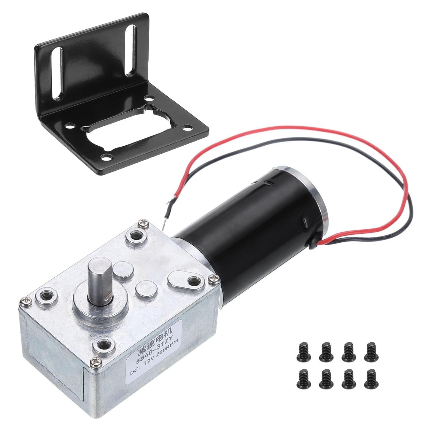 Motor de Engranaje DC 12V MECCANIXITY 200RPM 100kg.cm