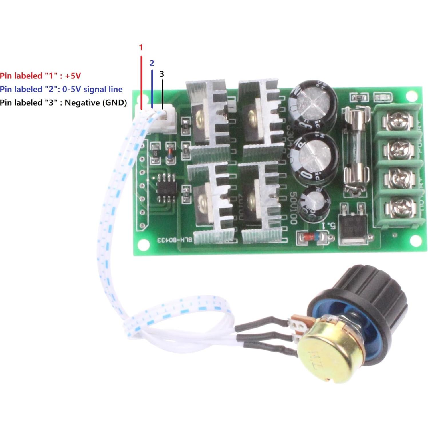 Controlador de Velocidad de Motor DC 30A NOYITO 6-60V