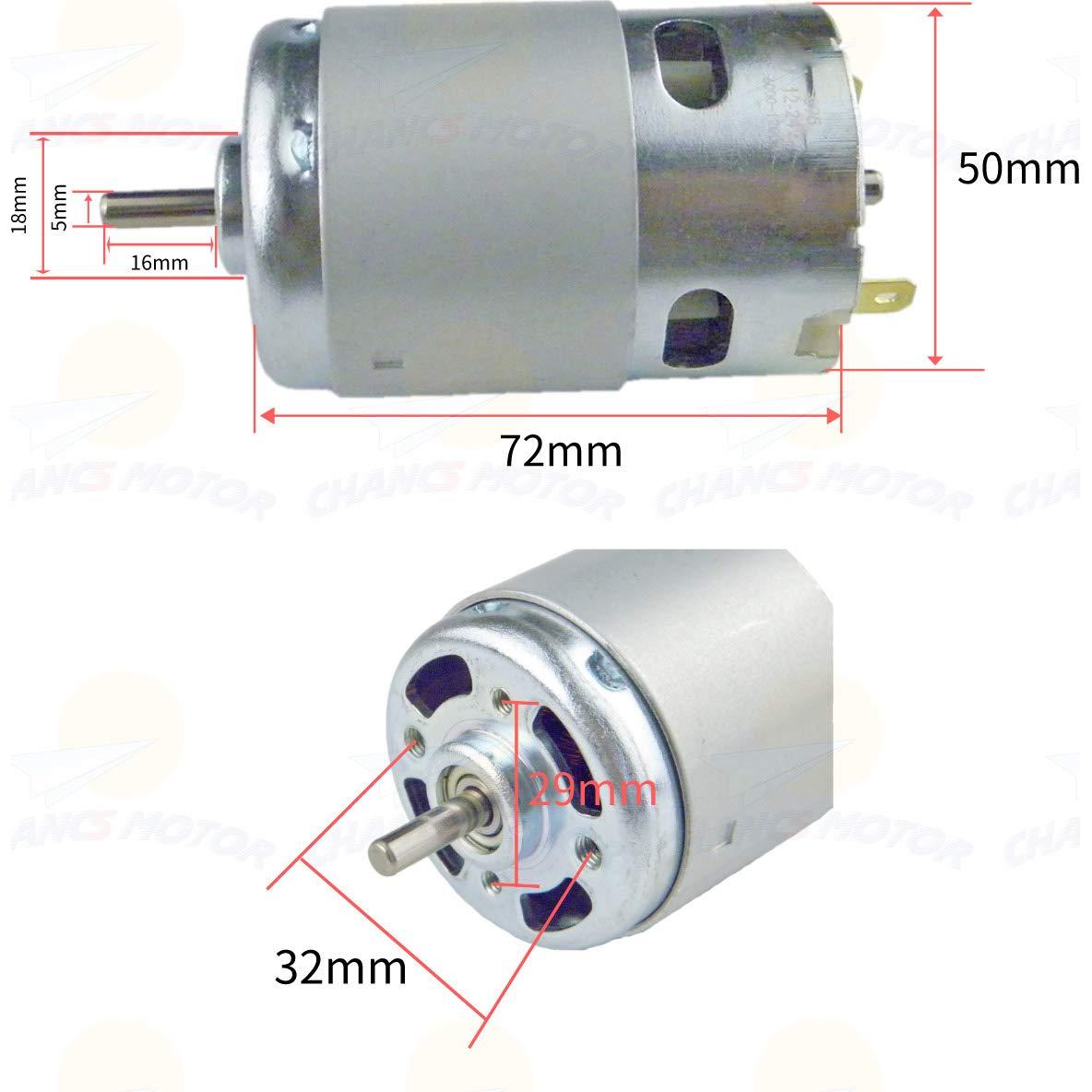 Motor DC 895 CHANCS 12V-24V 3000-6000RPM Alta Potencia