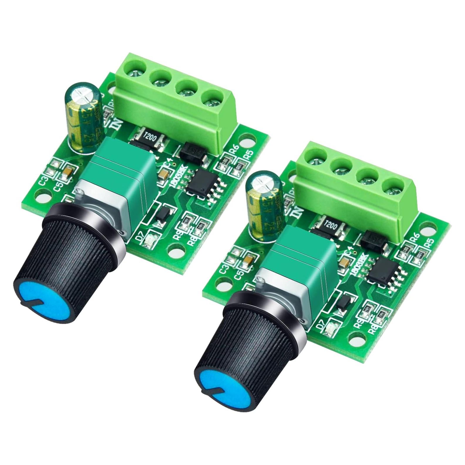 Controlador de Velocidad Motor CC PWM 2A 2 Paquete ALEDECO