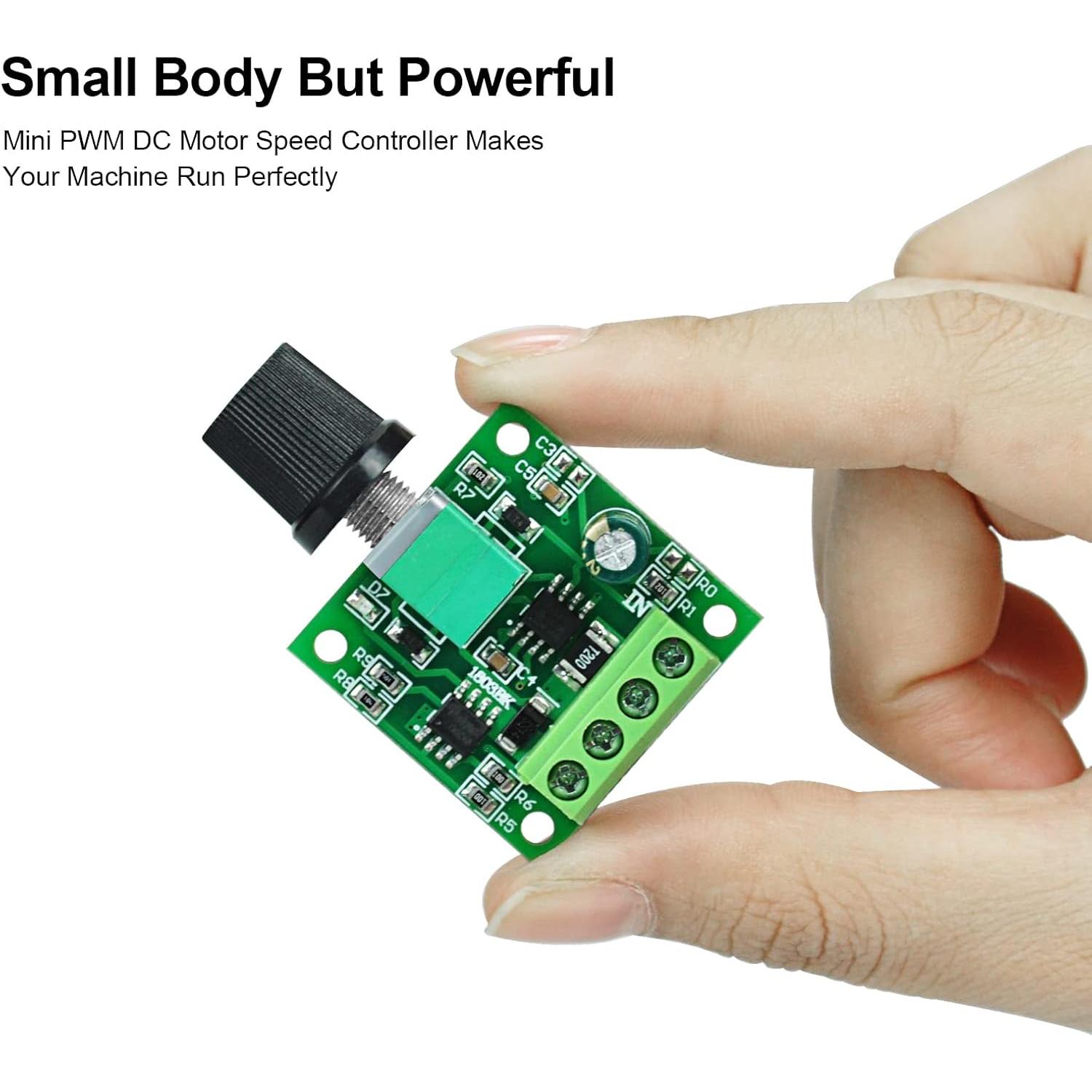 Controlador de Velocidad Motor CC PWM 2A 2 Paquete ALEDECO