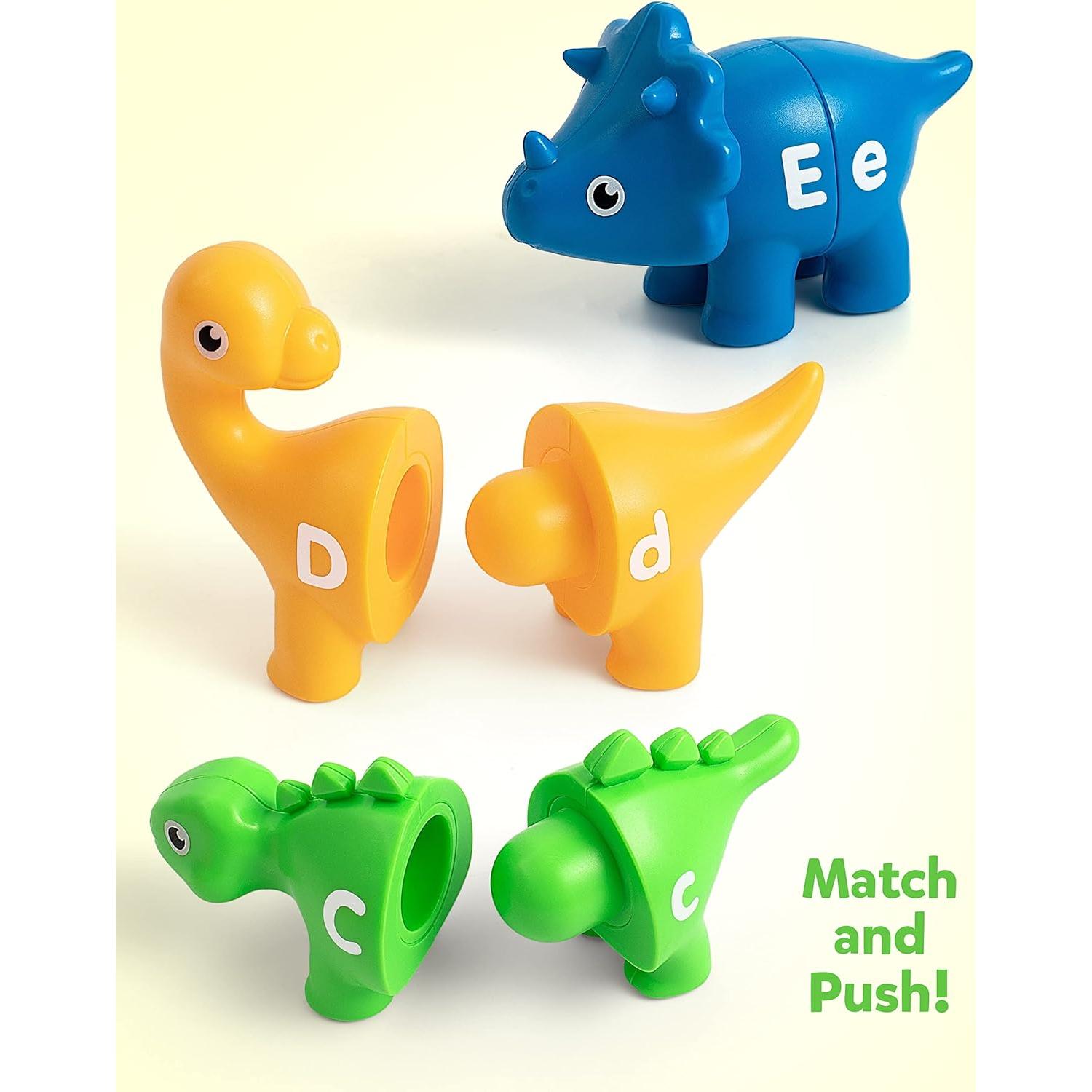 Coogam Juego de Emparejamiento Alfabeto Dinosaurio 26 Piezas