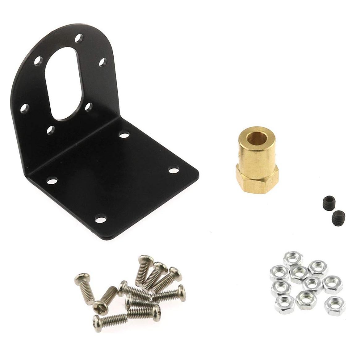 Soporte de Motor DC 37mm DGZZI con Acoplamiento y Tornillos