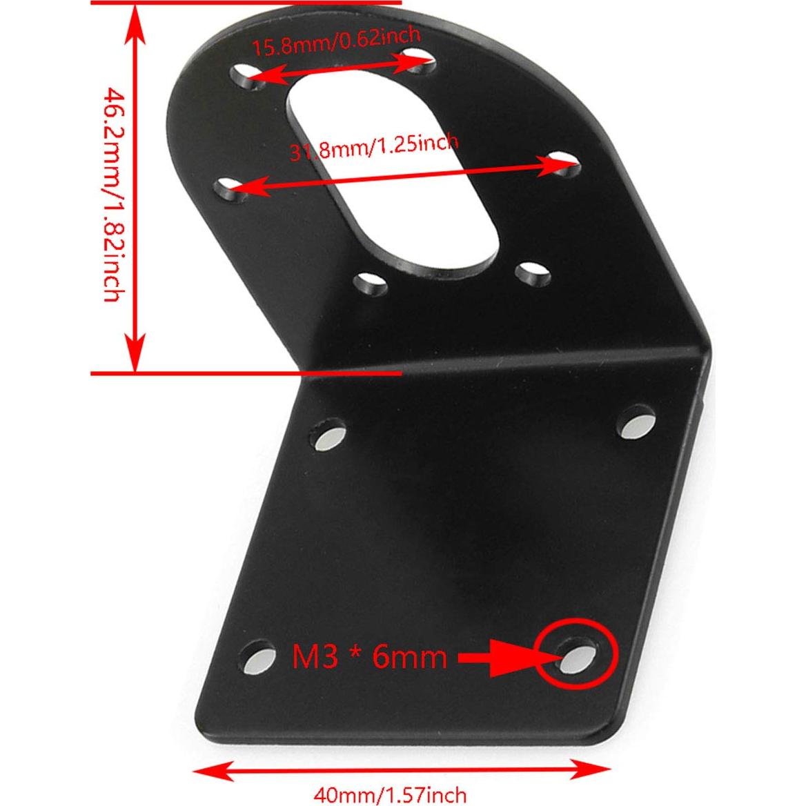 Soporte de Motor DC 37mm DGZZI con Acoplamiento y Tornillos