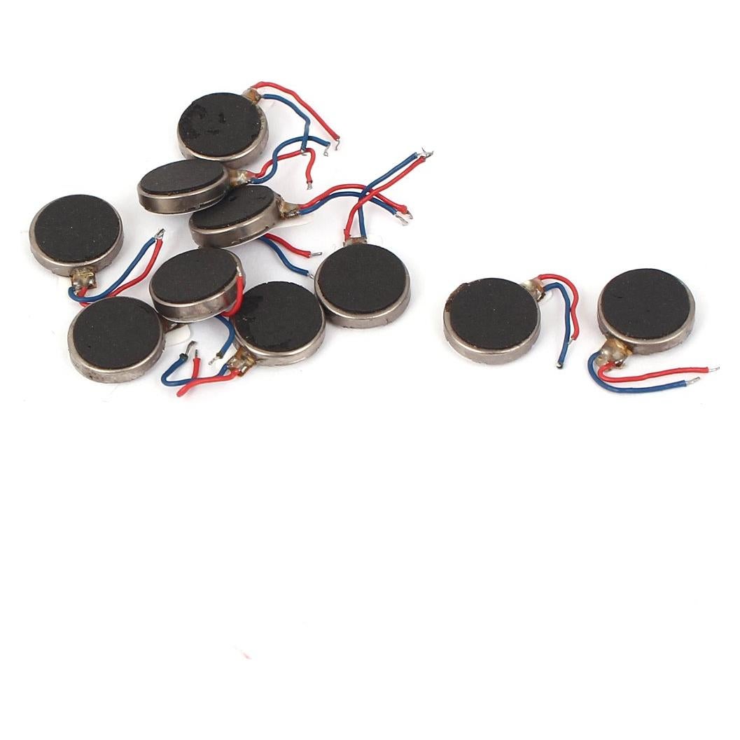 Motor de Vibración Uxcell 3V 12000RPM 10x3mm - Paquete de 10