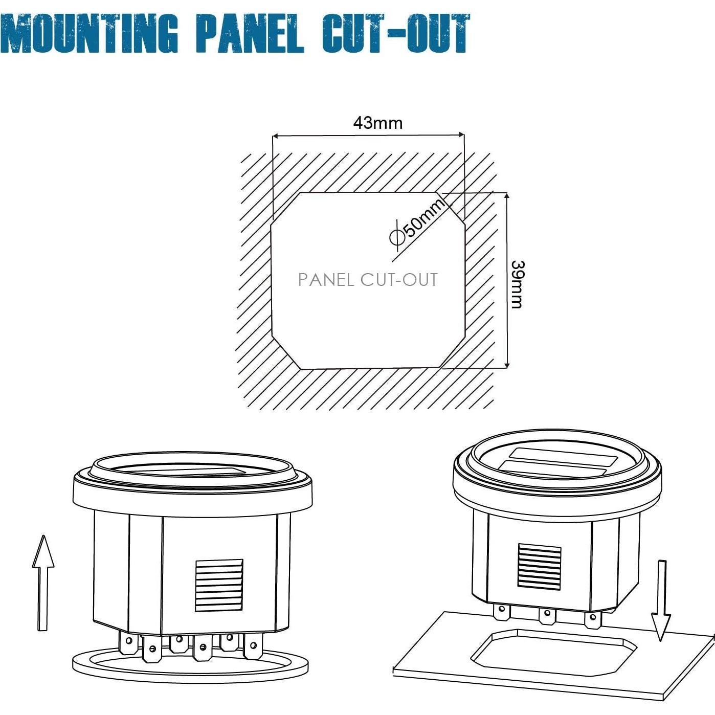 Contador Digital de Horas HonorMeet AC 86V-230V para Mantenimiento