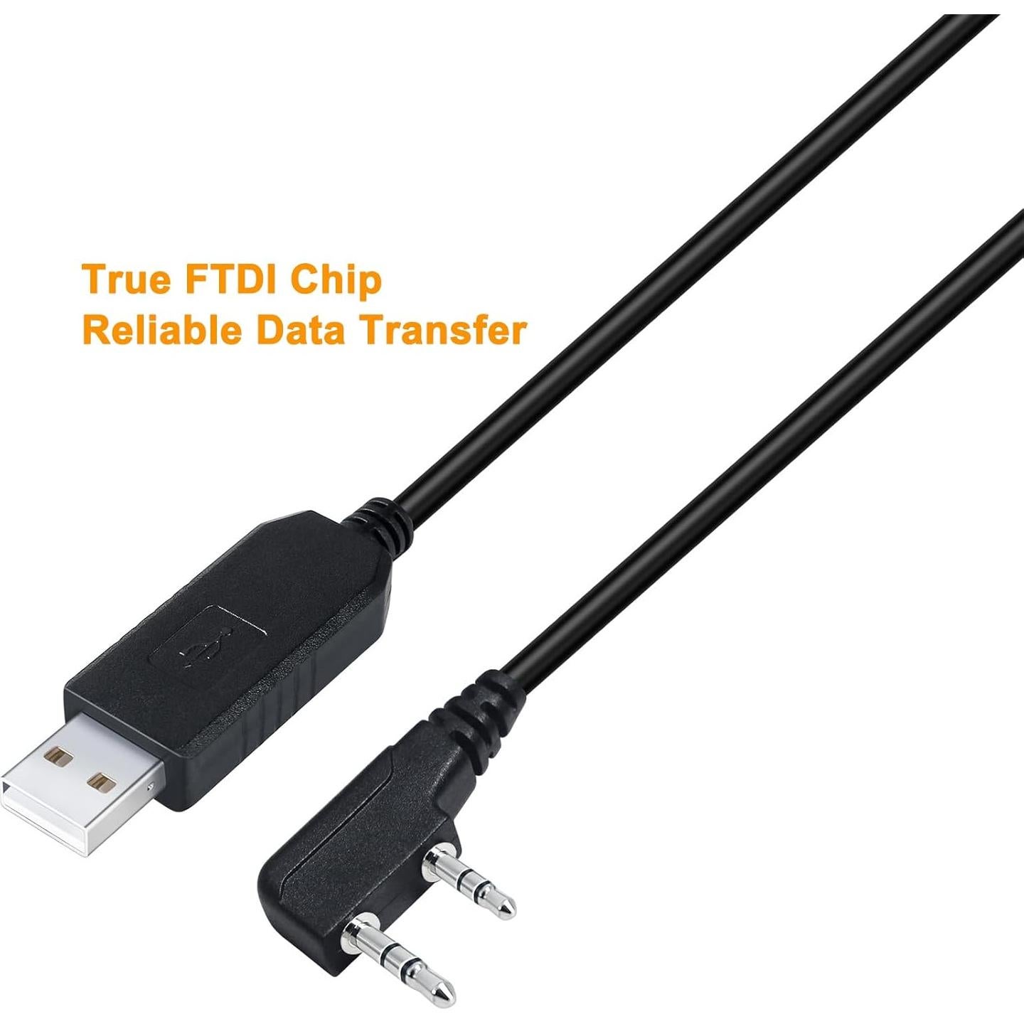 Cable de Programación USB FTDI 0.91m para Baofeng Kenwood