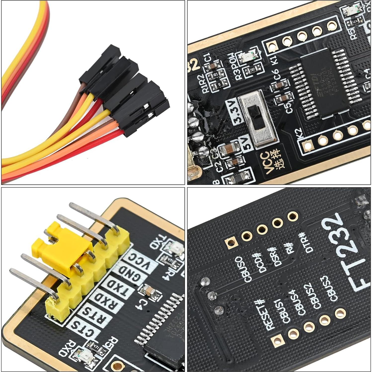 Adaptador USB a TTL FT232RL Podazz - 3.3V/5V, 50g