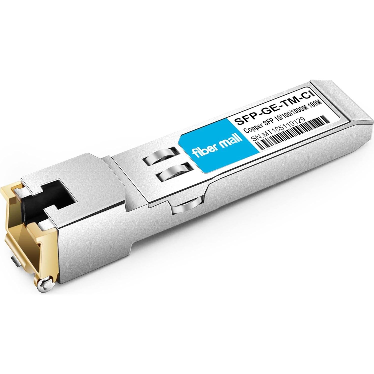 Transceptor SFP-T Fiber Mall 10/100/1000Base-T RJ45 100m