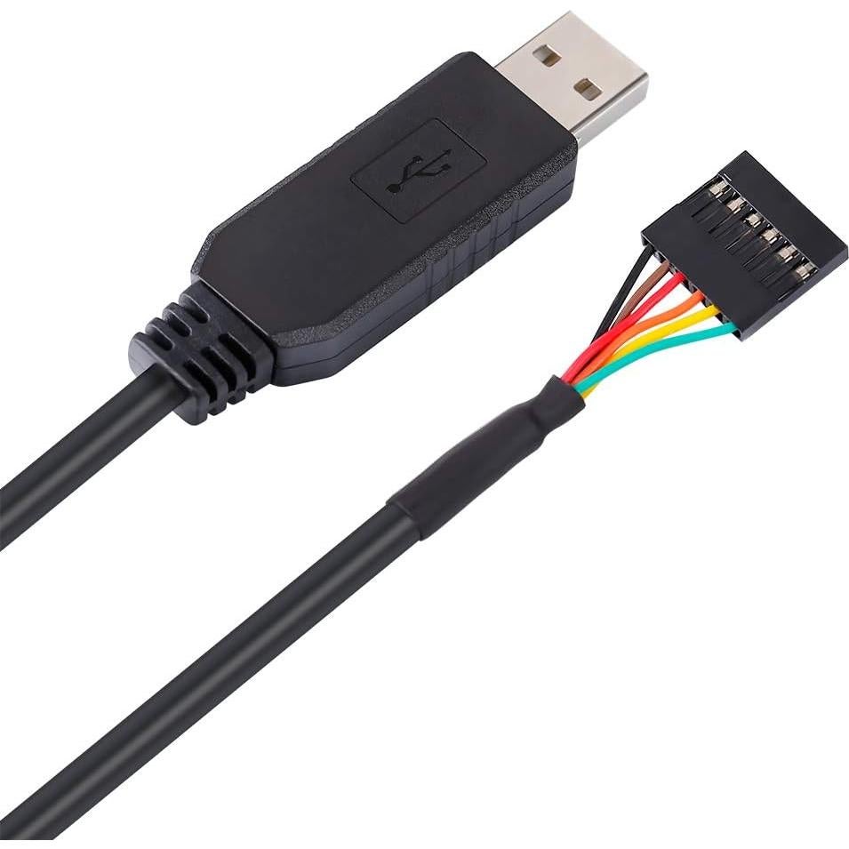 Cable Adaptador USB a TTL DTech 1.83m 5V 6 Pines FT232RL