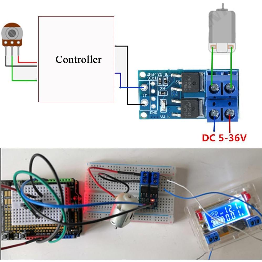 Módulo Controlador Interruptor MOSFET Anmbest 5 Piezas 15A 400W