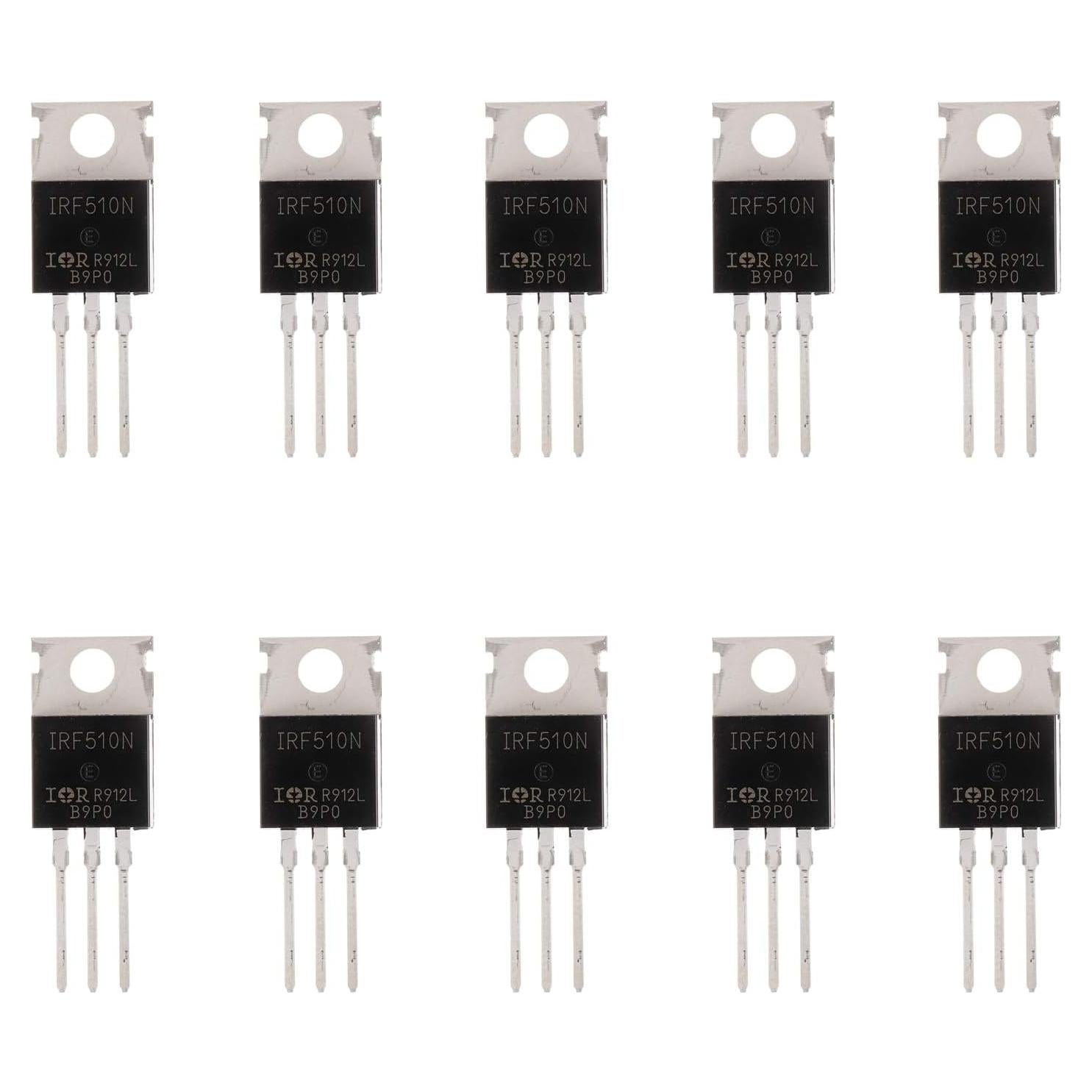 Transistor MOSFET BOJACK IRF510N 5.6A 100V N-Canal Paquete 10